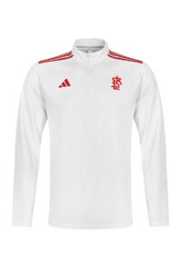 BLUZA ZE STÓJKĄ ADIDAS BIAŁA