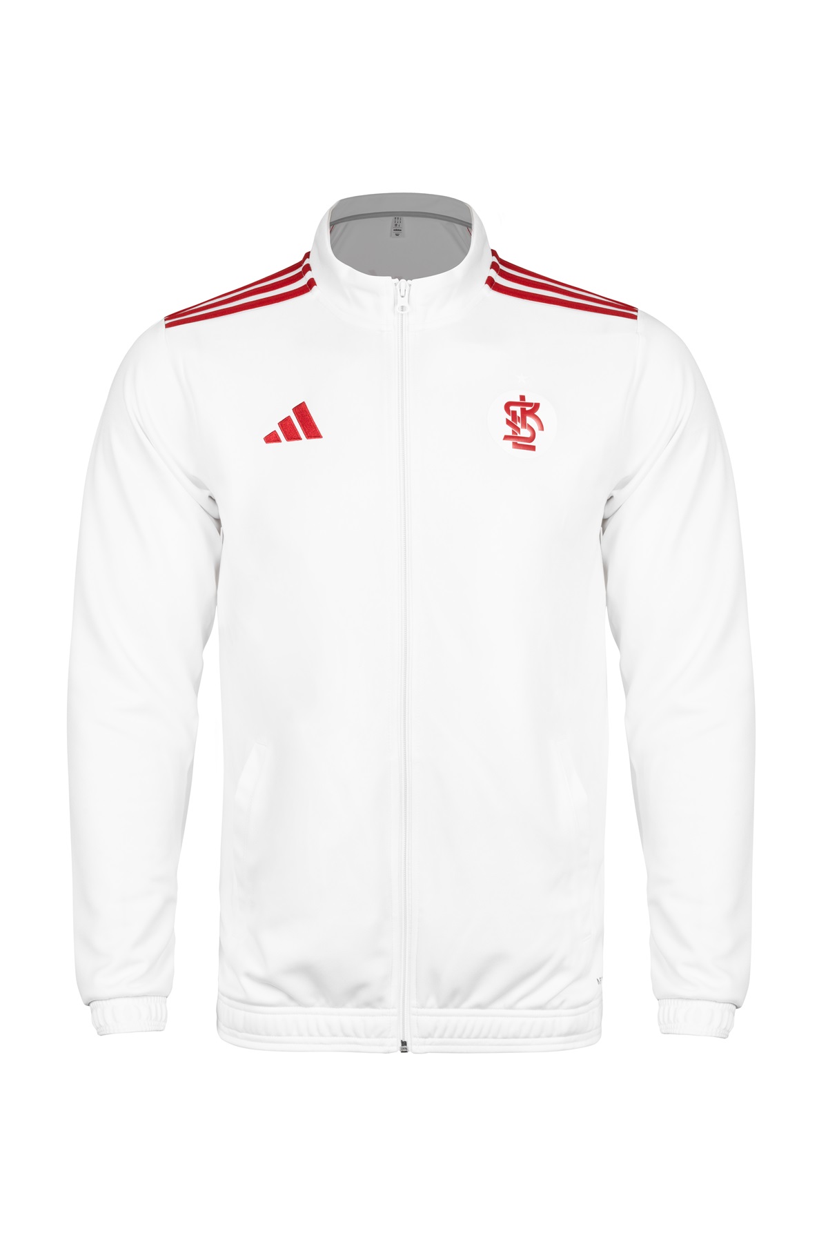 BLUZA ROZPINANA ADIDAS BIAŁO-CZERWONA