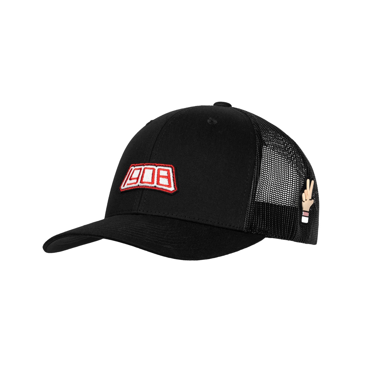 CZAPKA TRUCKERKA CZARNA 1908 x „Ł”