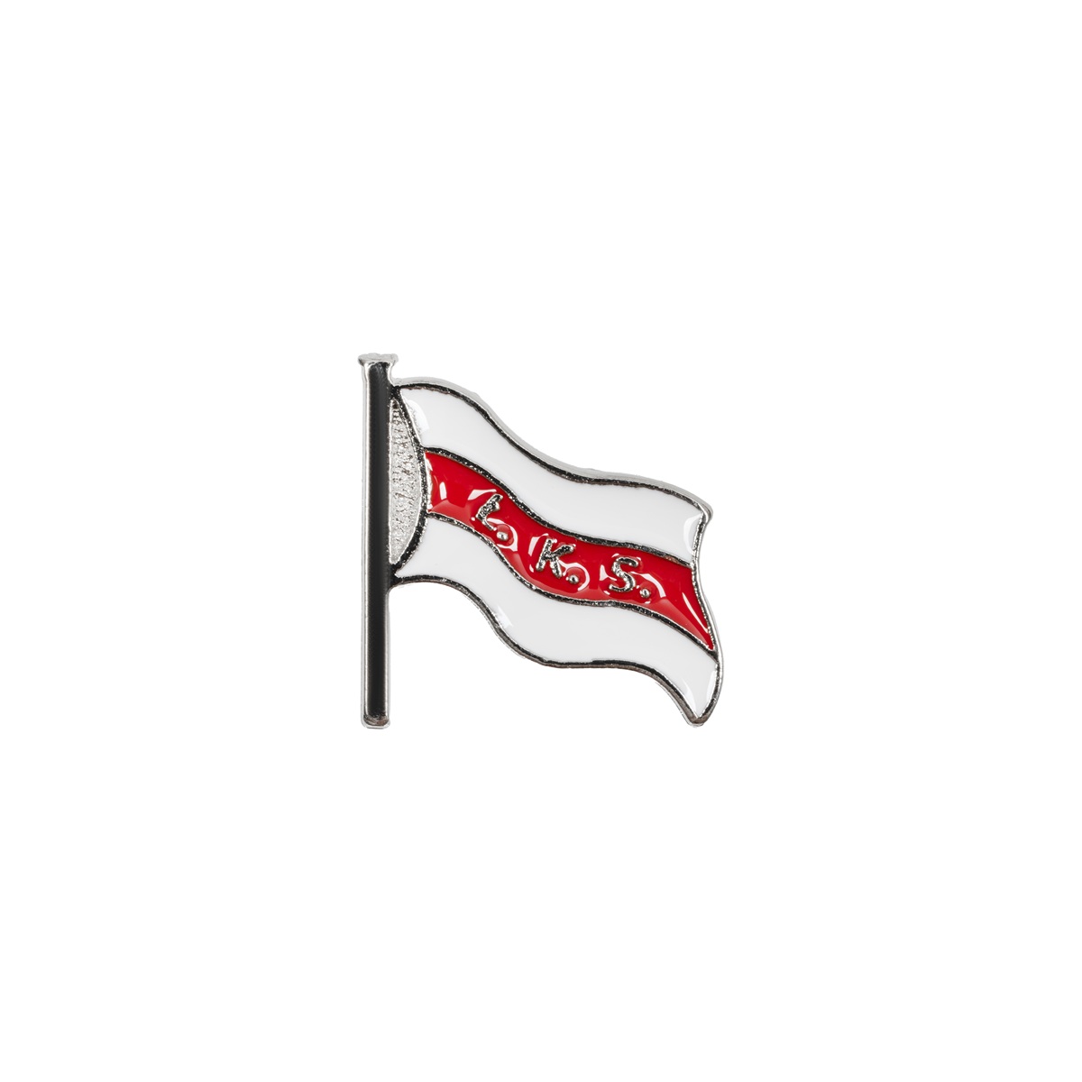 PRZYPINKA FLAGA SREBRNA