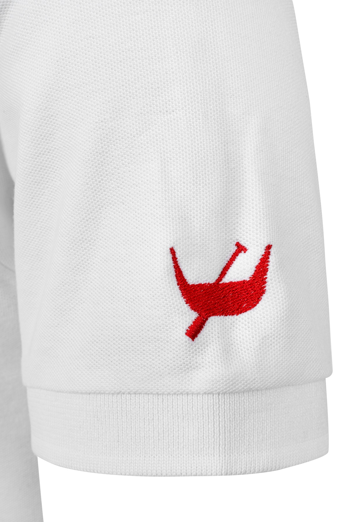 KOSZULKA POLO BIAŁA PRZEPLATANKA