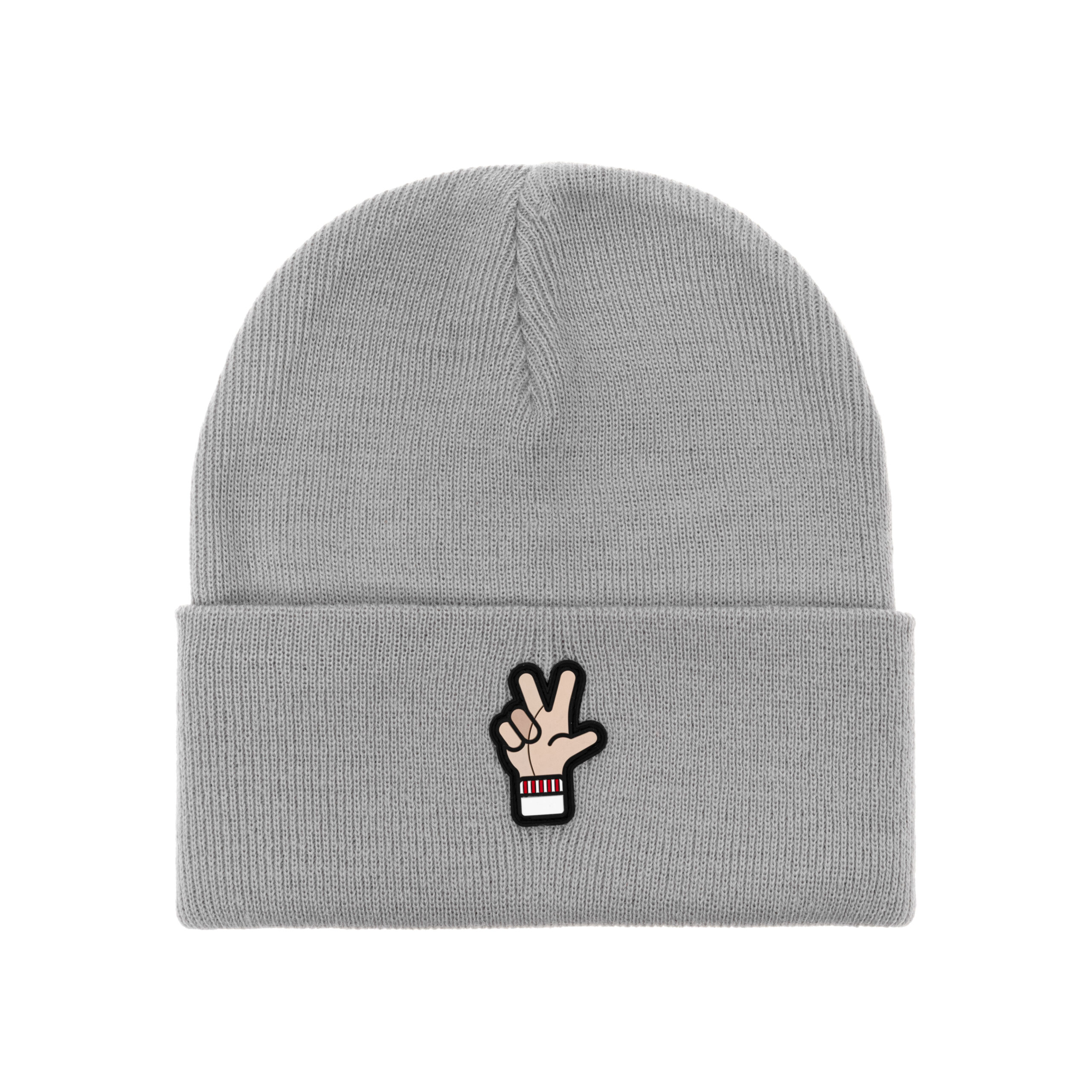 Czapka zimowa ŁKS ,,Ł”Szara