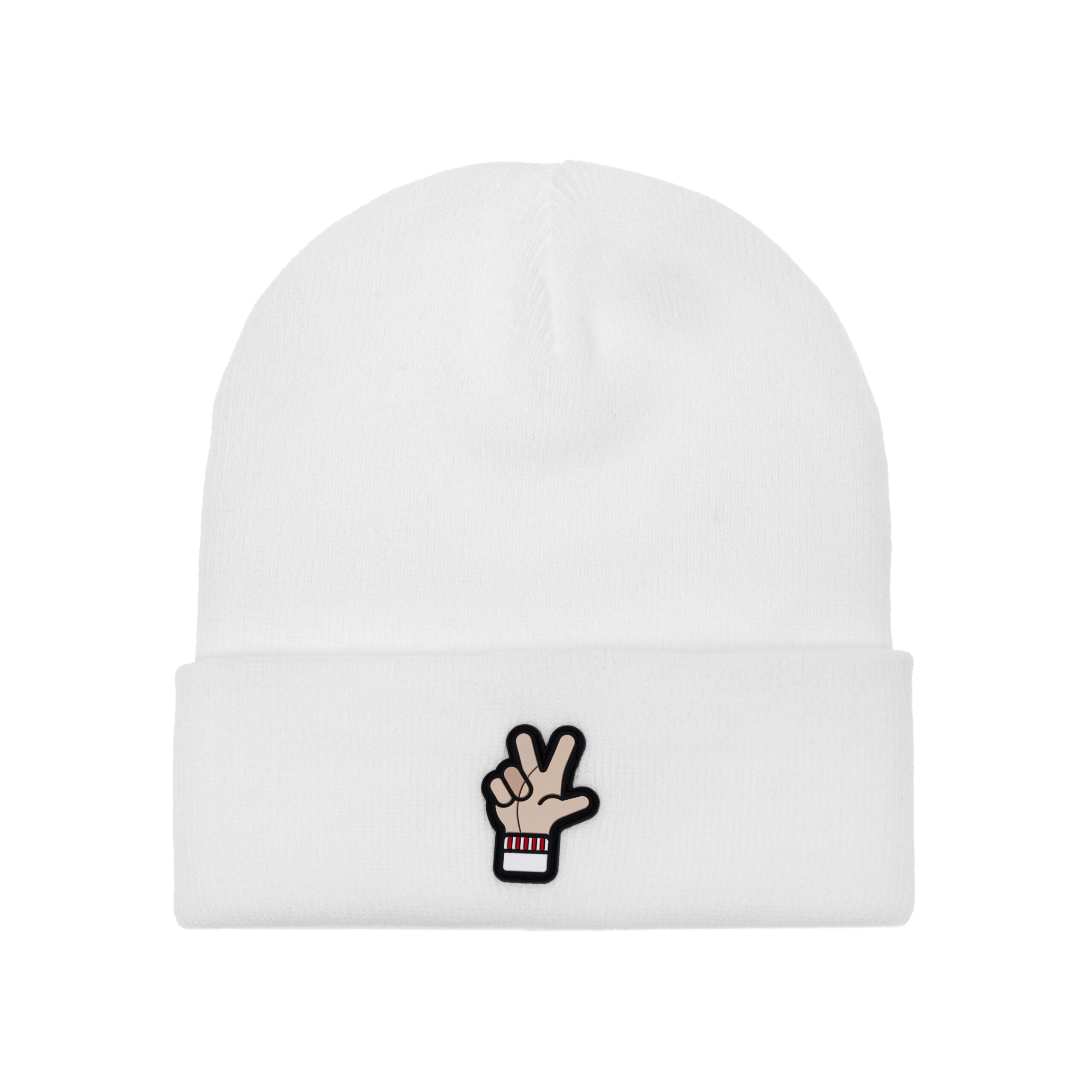 Czapka zimowa ŁKS ,,Ł”Biała