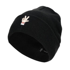 Czapka zimowa ŁKS ,,Ł” Czarna