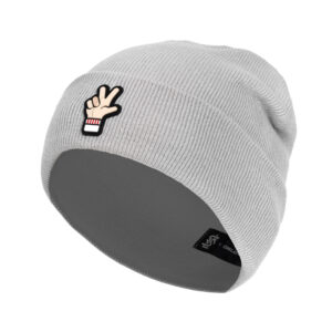 Czapka zimowa ŁKS ,,Ł”Szara