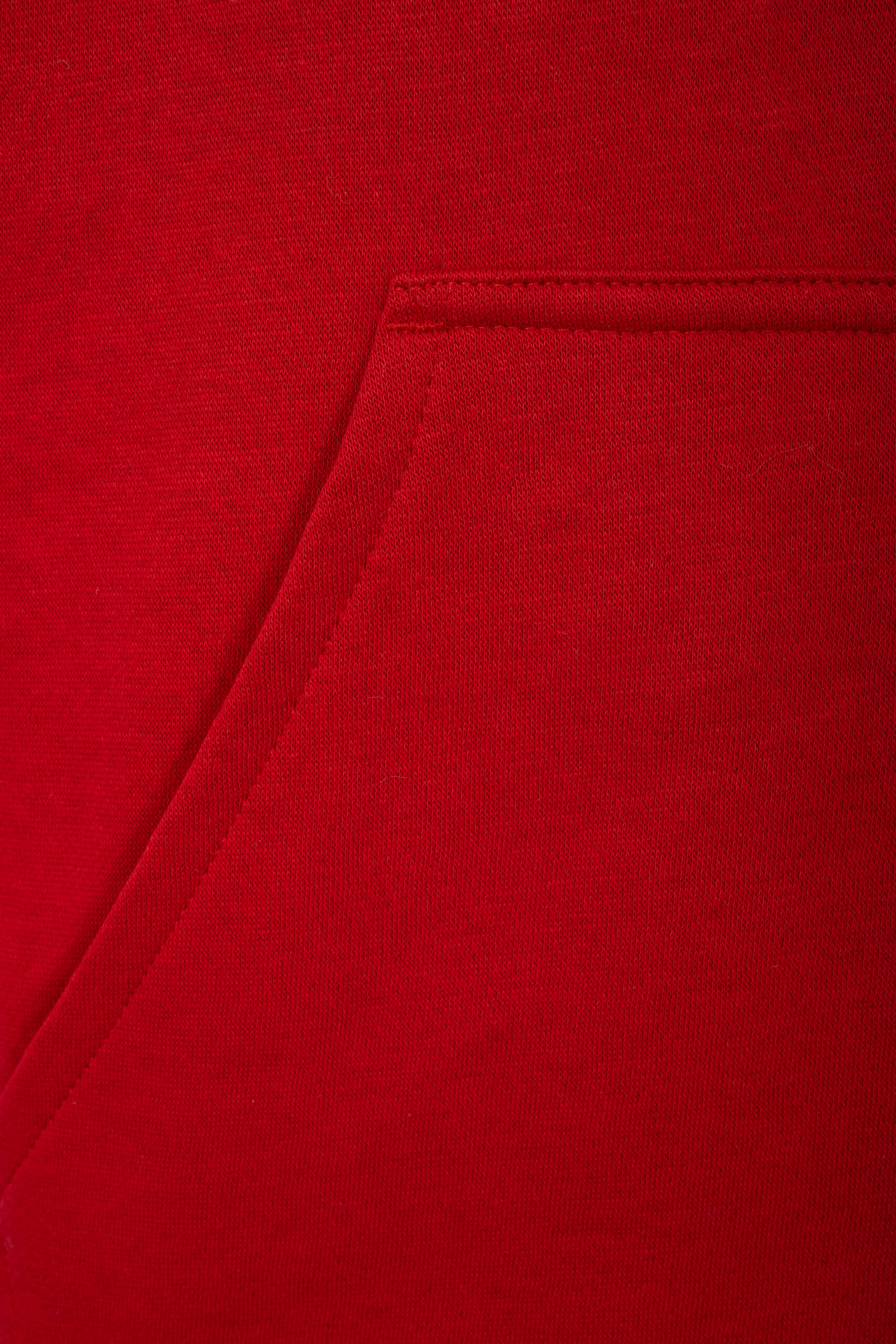 BLUZA Z KAPTUREM BIAŁO-CZERWONA