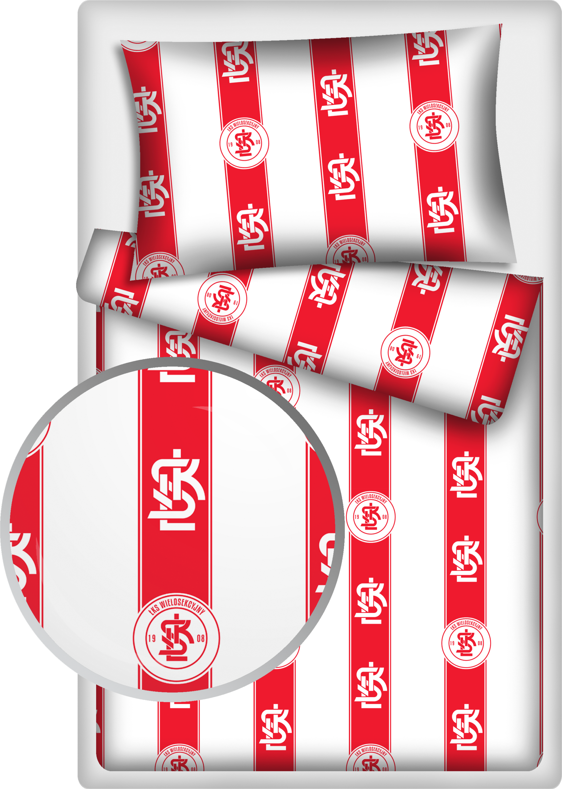 KOMPLET POŚCIELI WIELOSEKCYJNY ŁKS 140/200