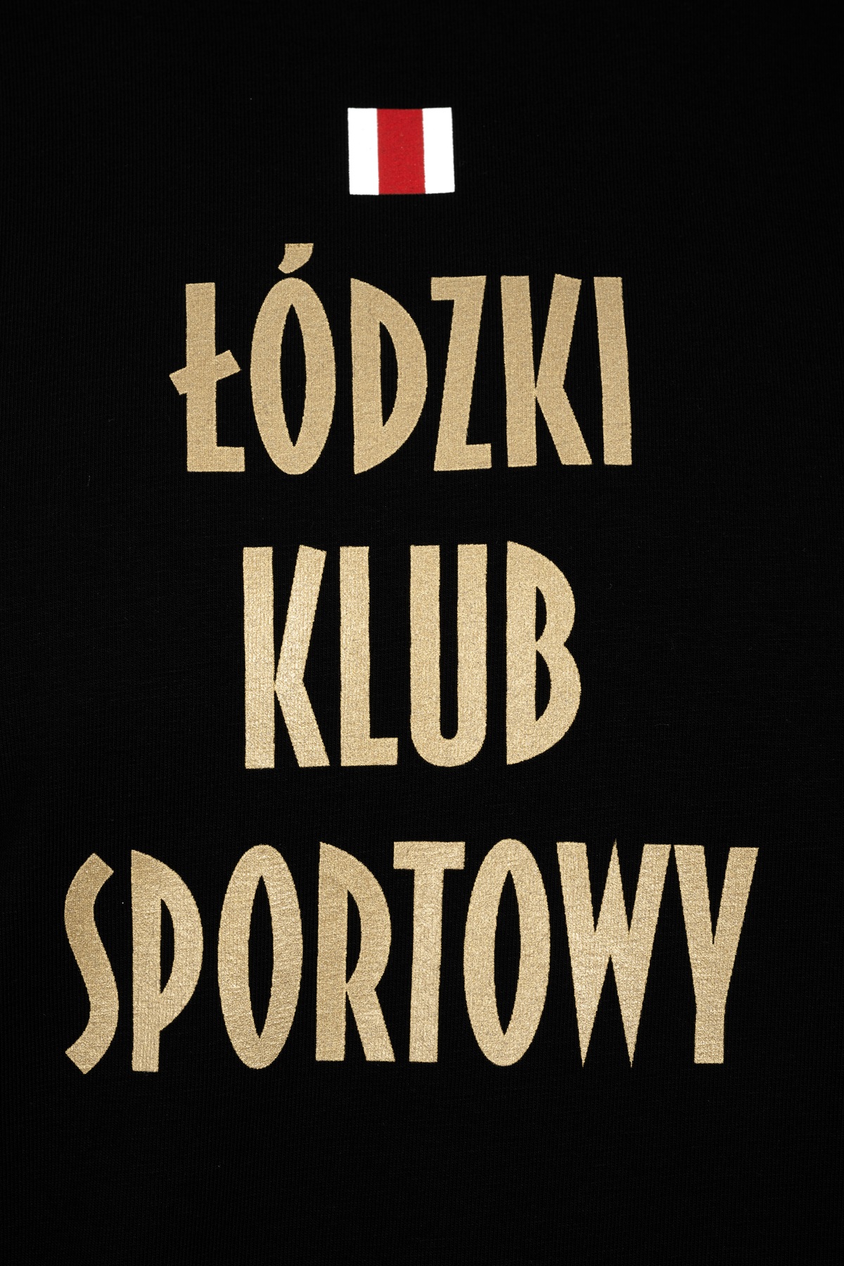 KOSZULKA CZARNA ŁÓDZKI KLUB SPORTOWY